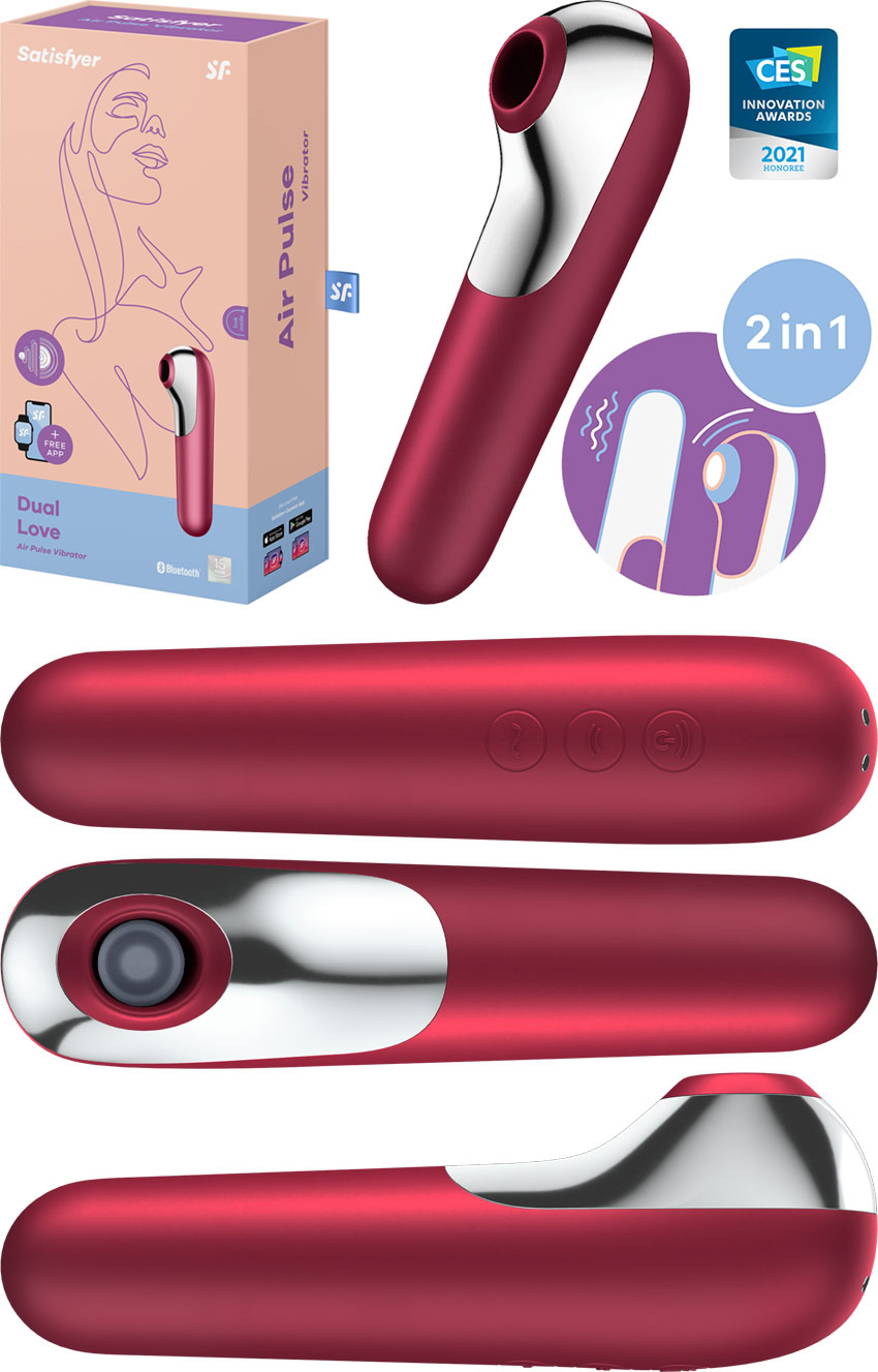 Satisfyer Dual Love - Vibrator & clitoral stimulator - Red