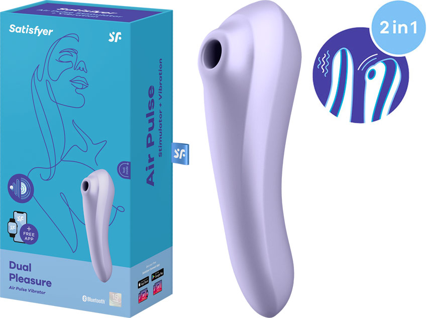 Satisfyer Dual Pleasure - G-spot and clitoral stimulator - Mauve