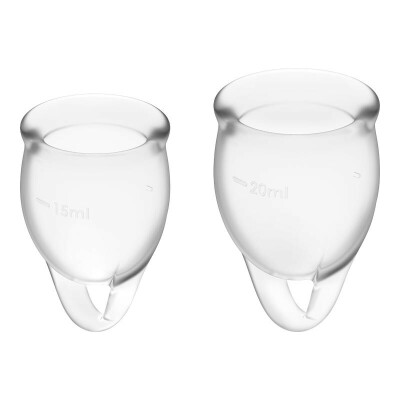 Satisfyer Feel Confident | Menstruationstassen aus transp. Silikon