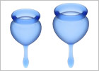Satisfyer Feel Good - Menstrual cup (2 pieces) - Blue