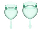 Satisfyer Feel Good - Menstrual cup (2 pieces) - Light green
