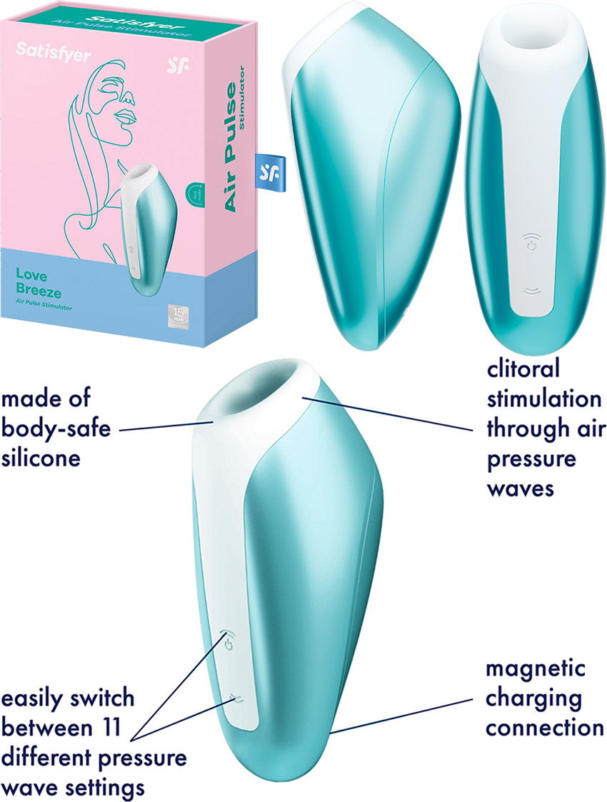 Satisfyer Love Breeze - Klitorisstimulator Air Pulse - Hellblau