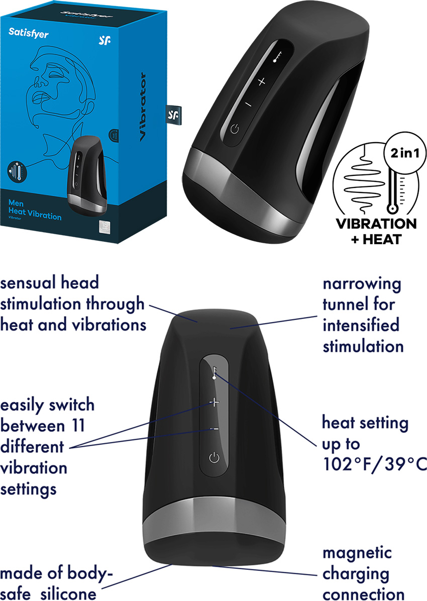 Masturbatore Satisfyer Men Heat Vibration