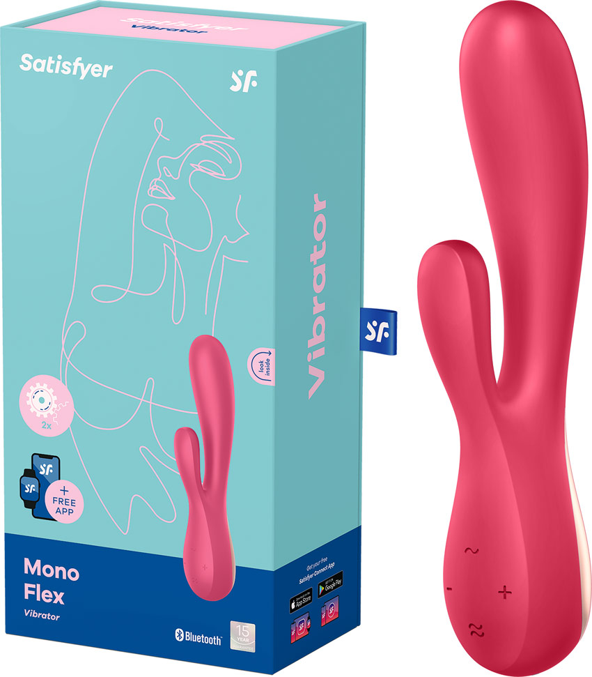 Satisfyer Mono Flex Rabbit-Vibrator - Rot