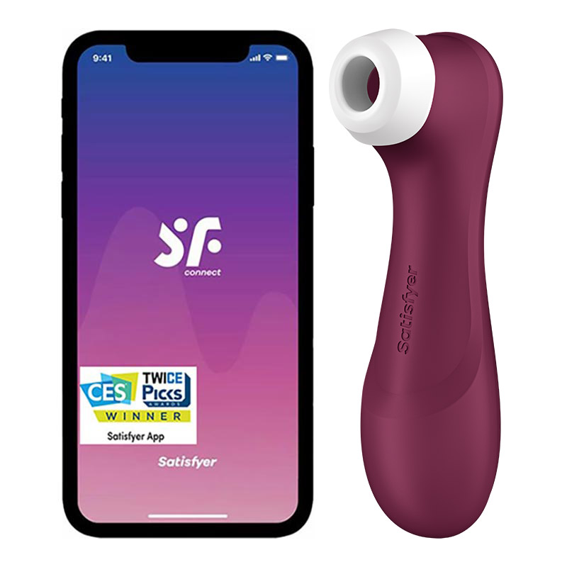 Satisfyer Pro 2 Generation 3 - Connected clitoral stimulator - Bordeau