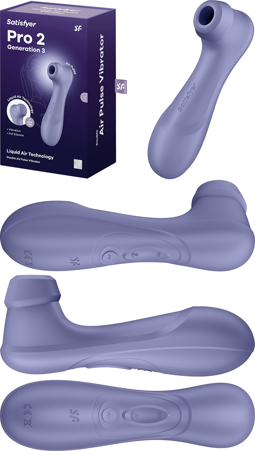 Satisfyer Pro 2 Generation 3 - Stimolatore clitorideo - Viola