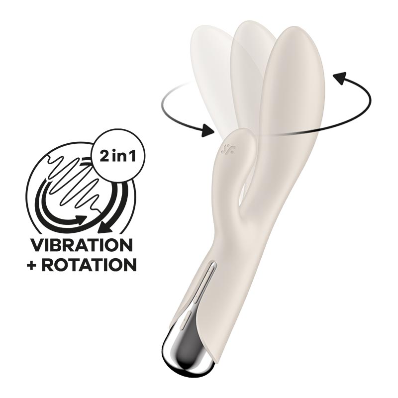 Satisfyer Spinning Rabbit | Rotierender Rabbit-Vibrator | Weiss Satisfyer Spinning Rabbit | Rotierender Rabbit-Vibrator | Weiss