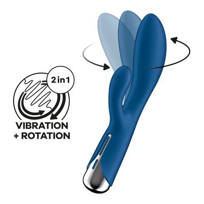Satisfyer Spinning Rabbit | Rotierender Rabbit-Vibrator | Blau