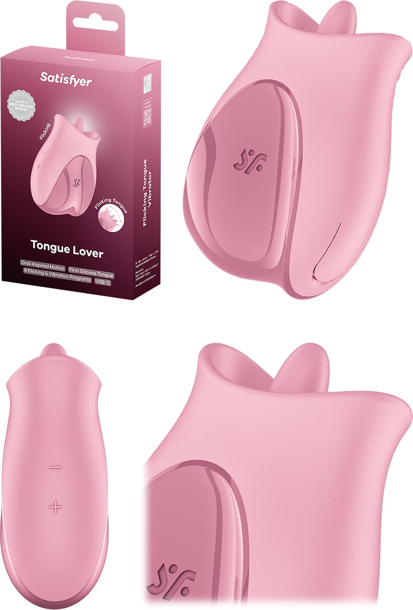 Satisfyer Tongue Lover Klitorisstimulator und vibrierende Zunge - Rosa