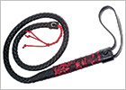 Scandal braided whip - Black & red
