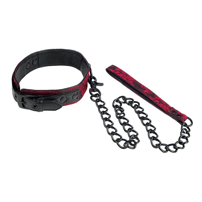 Scandal Collar Elegant submission accessory, supplied with a leash - Main Image