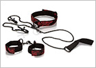 Scandal Submissive Kit Halsband, Leine, Nippelklemmen, Handschellen