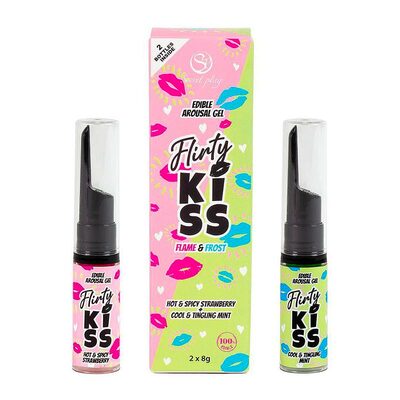 Secret Play Fresh Flirty Kiss | Zwei stimulierende Gele | Erdbeere & Minze