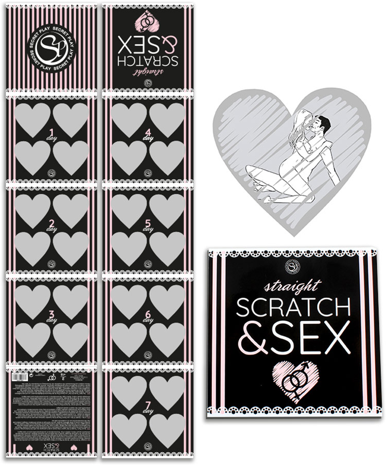 Cartes à gratter "Scratch & Sex" - 7 cartes (Französisch)