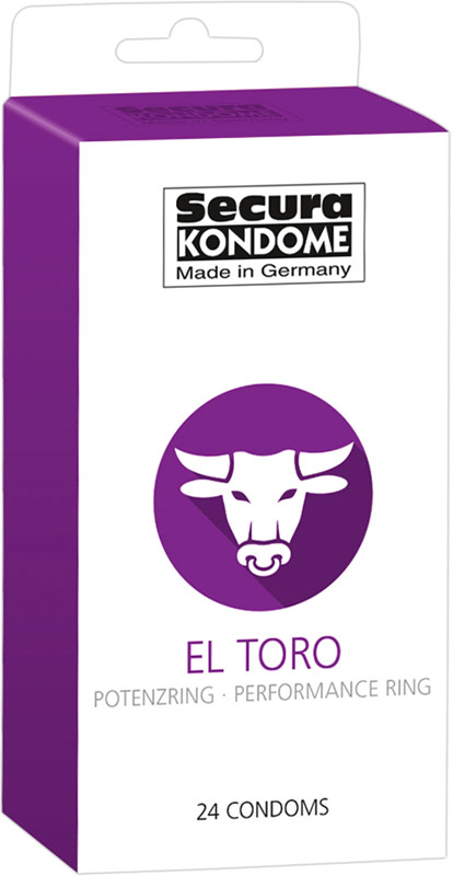Secura El Toro - Kondom mit Penisring (24 Kondome)