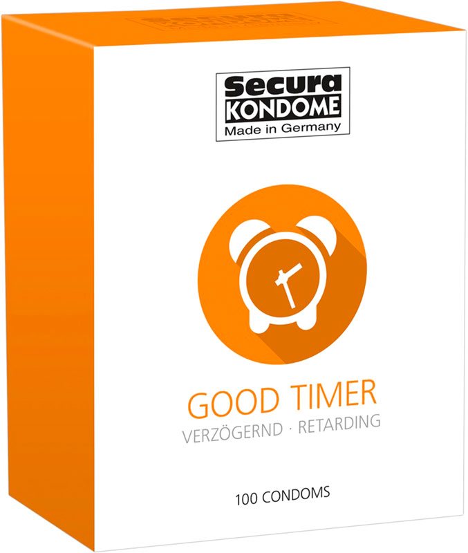 Secura Good Timer - Kondom mit Verzögerungseffekt (100 Kondome)
