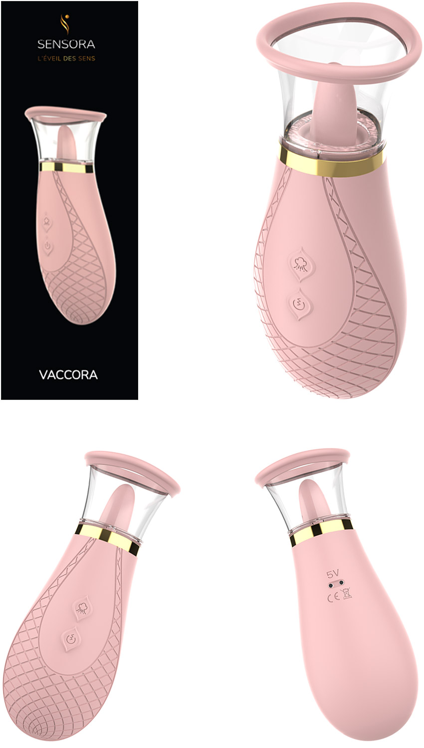 Pompe vaginale et stimulateur clitoridien Sensora Vaccora