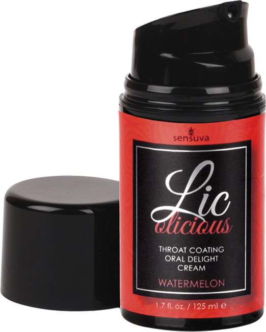 Sensuva Lic-O-Licious aromatisierte Creme für Fellatio – Wassermelone