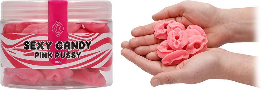Sexy Candy Pink Pussy vagina-shaped sweets - 500 g