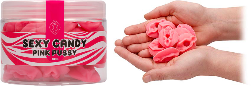 Bonbons en forme de vagin Sexy Candy Pink Pussy - 400 g