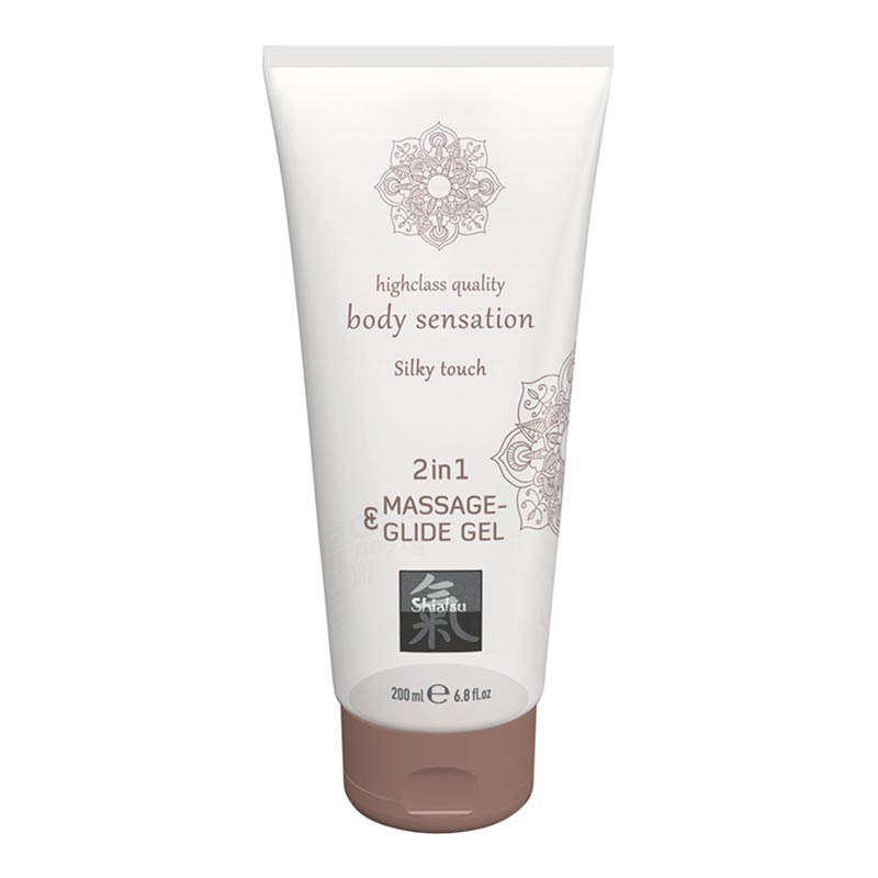 Shiatsu Silky Touch 2 in 1 Gleitmittel und Massagegel - 200 ml