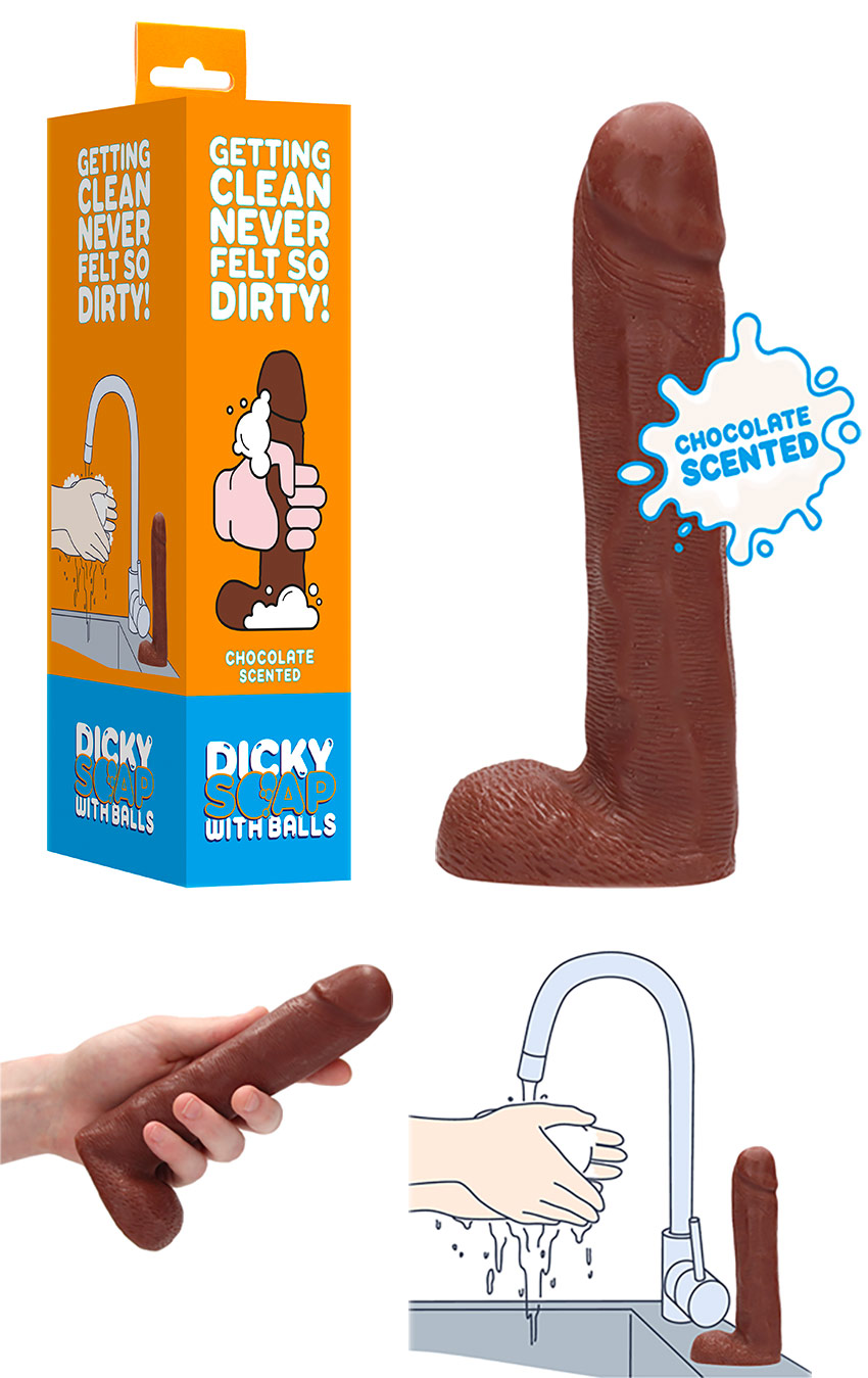 Savon en forme de pénis Dicky Soap - Chocolat