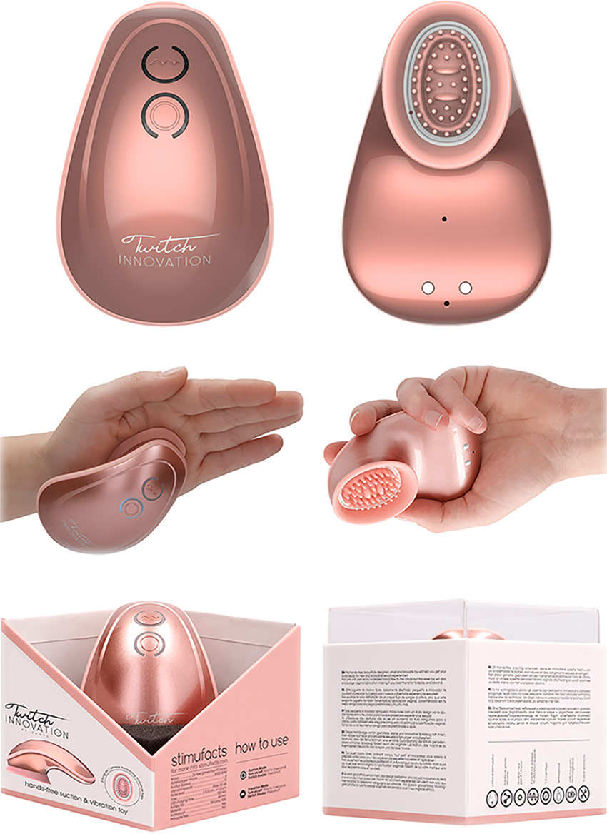 Twitch Innovation Klitorisstimulator (saugend und vibrierend) - Rosa
