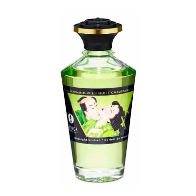 Shunga | Huile intime chauffante et comestible | Sorbet de Minuit