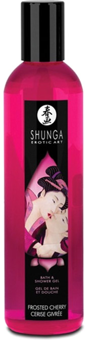 Shunga Bath & Shower Erotic Gel - Frosted Cherry