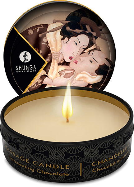 Shunga Excitation Massage Candle - Chocolate - 30 ml