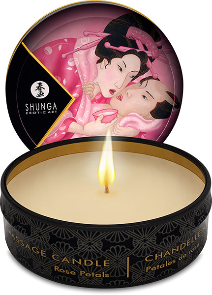 Shunga Aphrodisia Massage Candle - Rose petals - 30 ml