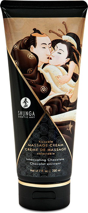 Crème de massage comestible Shunga - Chocolat enivrant