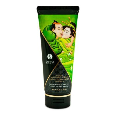 Crème de massage comestible Shunga - Poire & thé vert