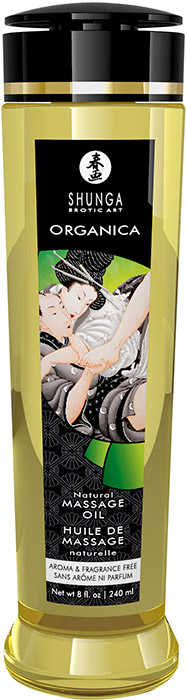 Huile de massage bio Shunga Organica - Naturelle - 240 ml