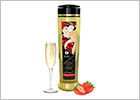 Olio da massaggio Shunga Romance - Vino alla fragola - 240 ml