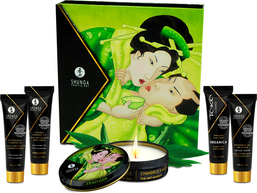 Shunga Coffret Secrets de Geisha - Organica Thé vert exotique