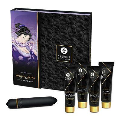 Shunga Geisha Coquine | Box mit Vibro und Kosmetik