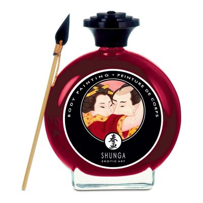 Shunga | Peinture corporelle à la saveur de vin pétillant à la fraise