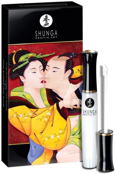 Shunga Gloss pour Plaisir Oral Divin - Vin pétillant à la Fraise
