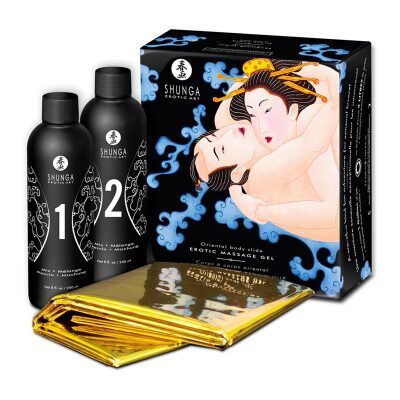Shunga Body to Body Massage-Gel - Exotische Früchte