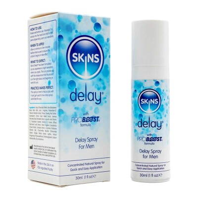 Skins Delay | Spray permettant de retarder l'éjaculation | 30 ml