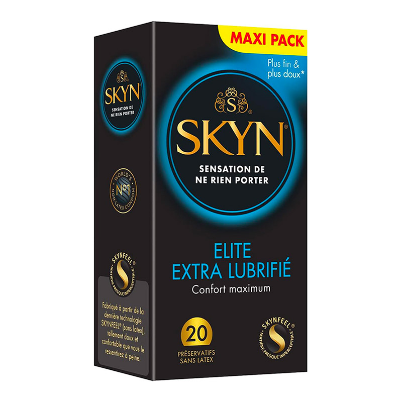 Manix SKYN Elite - Extra-lubrifiés - sans latex (20 Préservatifs)