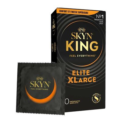 Skyn King Elite XLarge | Préservatifs XXL sans latex | Confort & finesse