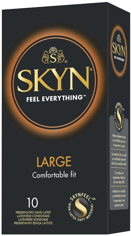 SKYN Large (Grande Taille) - sans latex (10 Préservatifs)