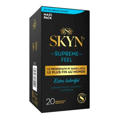 SKYN Supreme Feel | 20 Préservatifs fins, extra-lubrifiés & sans latex SKYN Supreme Feel | 20 Préservatifs fins, extra-lubrifiés & sans latex