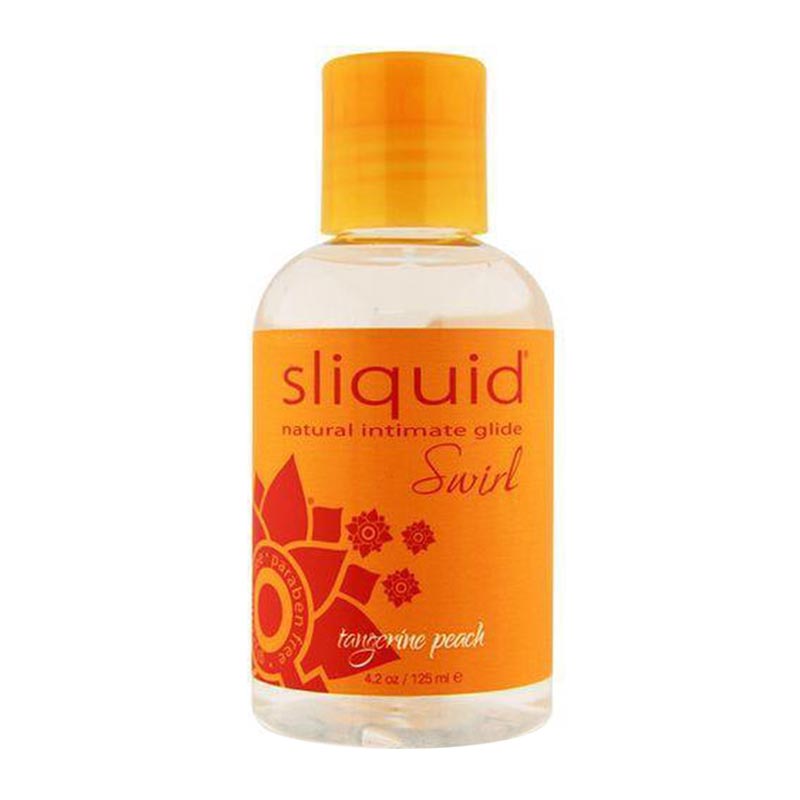 Lubrifiant Sliquid Swirl Mandarine & pêche - 125 ml (à base d'eau)