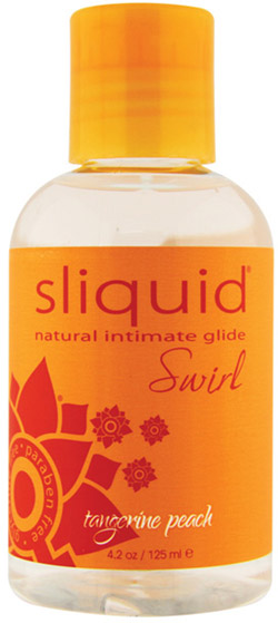 Lubrifiant Sliquid Swirl Mandarine & pêche - 125 ml (à base d'eau)