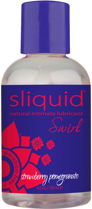 Lubrifiant Sliquid Swirl Fraise & Grenade - 125 ml (à base d'eau)
