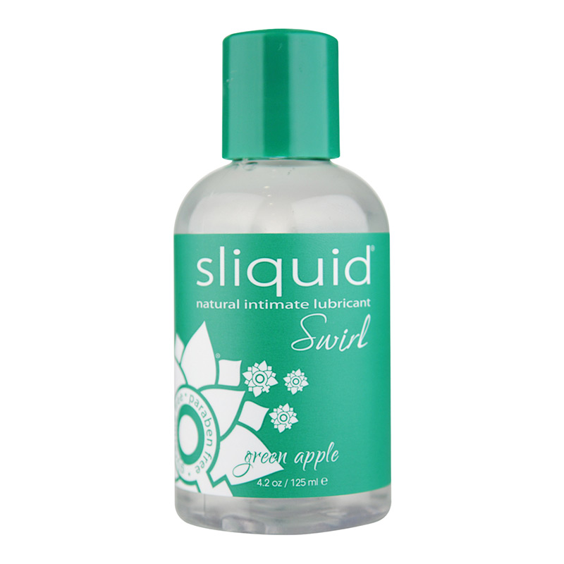 Lubrifiant Sliquid Swirl Pomme verte - 125 ml (à base d'eau)