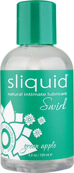 Lubrifiant Sliquid Swirl Pomme verte - 125 ml (à base d'eau)